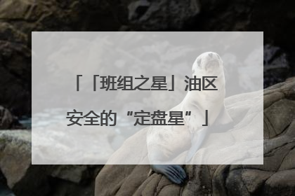 「班组之星」油区安全的“定盘星”