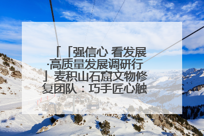 「强信心 看发展·高质量发展调研行」麦积山石窟文物修复团队：巧手匠心触摸“光阴的故事”