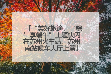 “美好旅途、‘粽’享端午”主题快闪在苏州火车站、苏州南站候车大厅上演