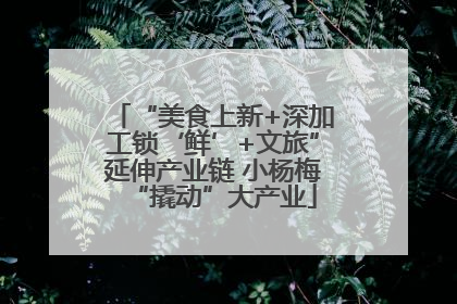 “美食上新+深加工锁‘鲜’+文旅”延伸产业链 小杨梅“撬动”大产业