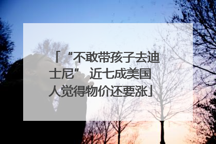 “不敢带孩子去迪士尼” 近七成美国人觉得物价还要涨