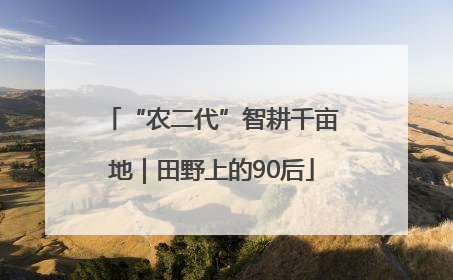 “农二代”智耕千亩地｜田野上的90后