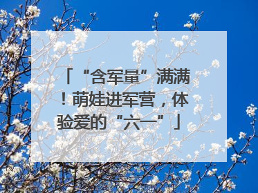 “含军量”满满！萌娃进军营，体验爱的“六一”
