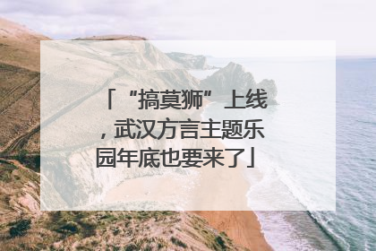 “搞莫狮”上线，武汉方言主题乐园年底也要来了
