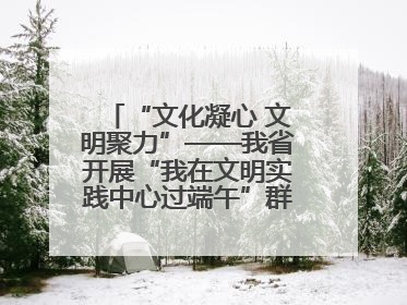 “文化凝心 文明聚力”——我省开展“我在文明实践中心过端午”群众主题活动
