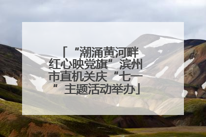 “潮涌黄河畔 红心映党旗”滨州市直机关庆“七一”主题活动举办