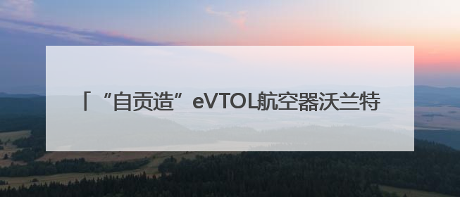 “自贡造”eVTOL航空器沃兰特VE25-100原型机正式亮相