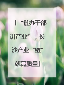 “链办干部讲产业”，长沙产业“链”就高质量