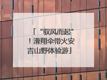 “驭风而起”！滑翔伞带火安吉山野体验游