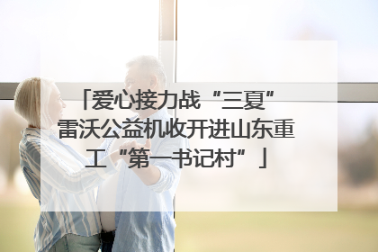 爱心接力战“三夏” 雷沃公益机收开进山东重工“第一书记村”