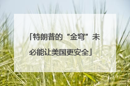 特朗普的“金穹”未必能让美国更安全