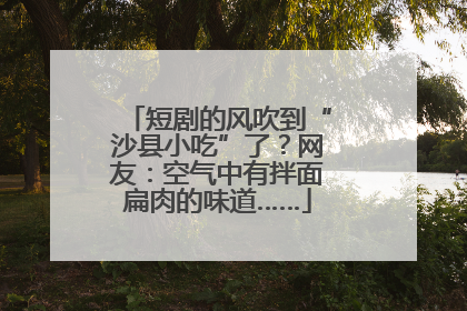 短剧的风吹到“沙县小吃”了？网友：空气中有拌面扁肉的味道……