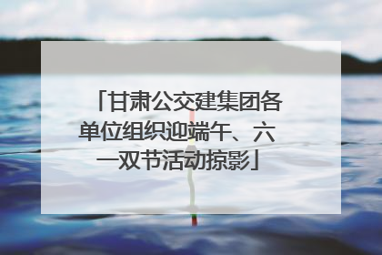 甘肃公交建集团各单位组织迎端午、六一双节活动掠影