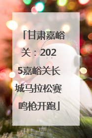 甘肃嘉峪关：2025嘉峪关长城马拉松赛鸣枪开跑