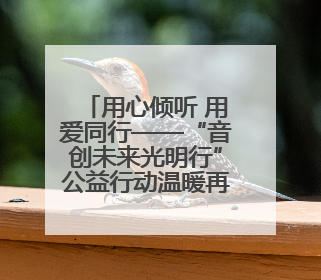 用心倾听 用爱同行——“音创未来光明行”公益行动温暖再启航