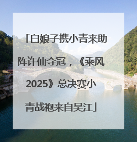 白娘子携小青来助阵许仙夺冠，《乘风2025》总决赛小青战袍来自吴江
