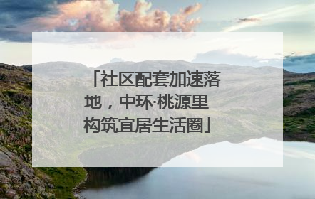 社区配套加速落地，中环·桃源里构筑宜居生活圈