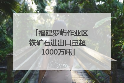 福建罗屿作业区铁矿石进出口量超1000万吨
