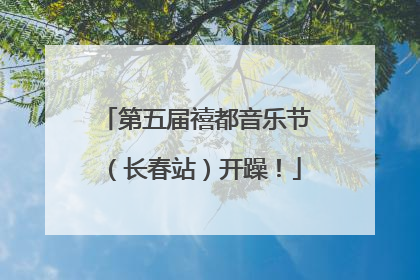 第五届禧都音乐节（长春站）开躁！