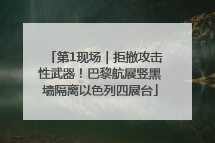 第1现场｜拒撤攻击性武器！巴黎航展竖黑墙隔离以色列四展台