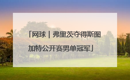 网球｜弗里茨夺得斯图加特公开赛男单冠军