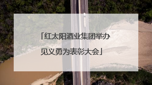 红太阳酒业集团举办见义勇为表彰大会