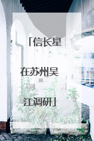 信长星在苏州吴江调研