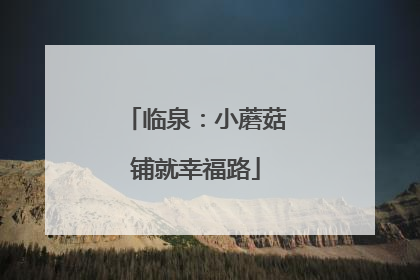 临泉：小蘑菇铺就幸福路