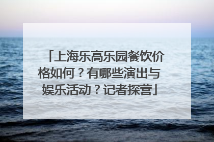 上海乐高乐园餐饮价格如何？有哪些演出与娱乐活动？记者探营