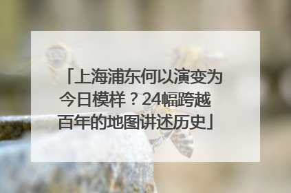 上海浦东何以演变为今日模样？24幅跨越百年的地图讲述历史