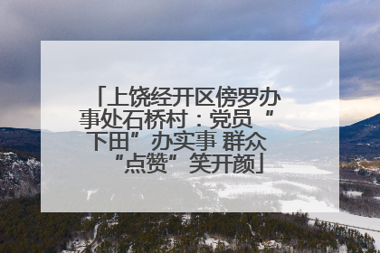 上饶经开区傍罗办事处石桥村：党员“下田”办实事 群众“点赞”笑开颜