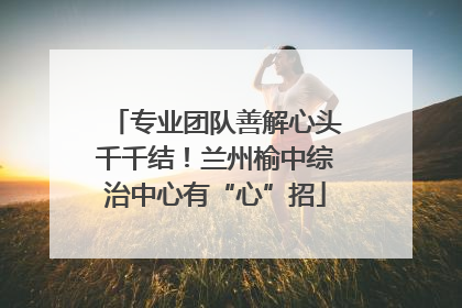 专业团队善解心头千千结！兰州榆中综治中心有“心”招