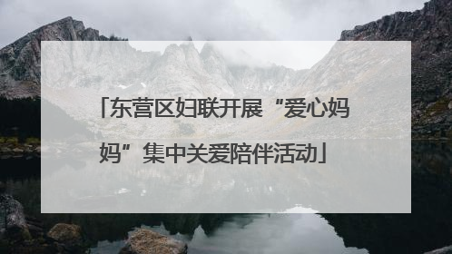 东营区妇联开展“爱心妈妈”集中关爱陪伴活动