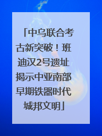 中乌联合考古新突破！班迪汉2号遗址揭示中亚南部早期铁器时代城邦文明