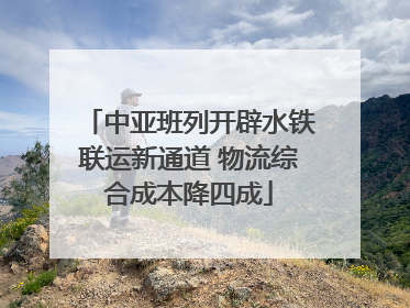 中亚班列开辟水铁联运新通道 物流综合成本降四成