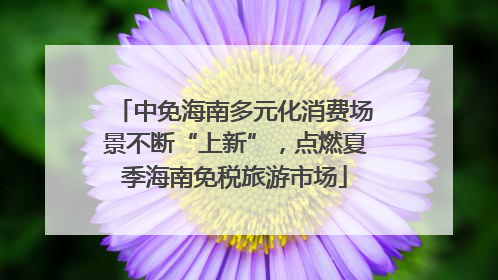中免海南多元化消费场景不断“上新”，点燃夏季海南免税旅游市场