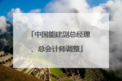 中国能建副总经理、总会计师调整