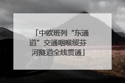 中欧班列“东通道”交通咽喉绥芬河隧道全线贯通