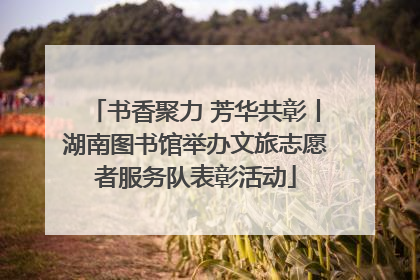 书香聚力 芳华共彰丨湖南图书馆举办文旅志愿者服务队表彰活动
