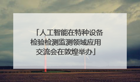 人工智能在特种设备检验检测监测领域应用交流会在敦煌举办