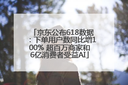 京东公布618数据：下单用户数同比增100% 超百万商家和6亿消费者受益AI