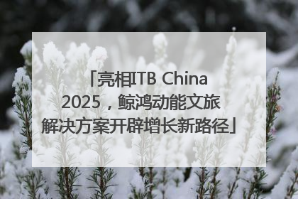 亮相ITB China 2025，鲸鸿动能文旅解决方案开辟增长新路径
