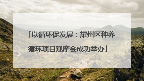 以循环促发展：耀州区种养循环项目观摩会成功举办