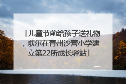 儿童节前给孩子送礼物，歌尔在青州沙营小学建立第22所成长驿站