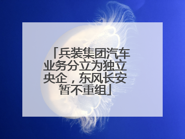 兵装集团汽车业务分立为独立央企，东风长安暂不重组