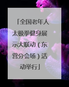 全国老年人太极拳健身展示大联动（东营分会场）活动举行