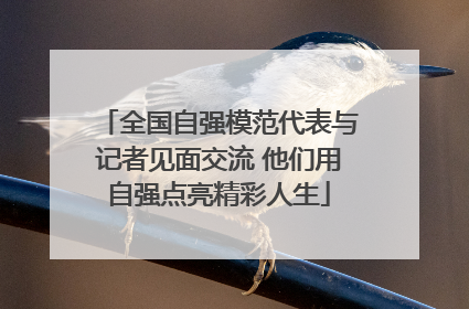 全国自强模范代表与记者见面交流 他们用自强点亮精彩人生