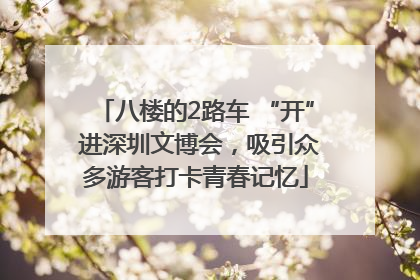 八楼的2路车 “开” 进深圳文博会，吸引众多游客打卡青春记忆