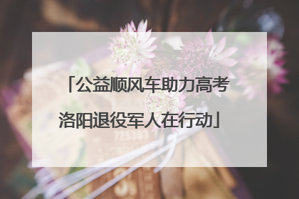 公益顺风车助力高考洛阳退役军人在行动