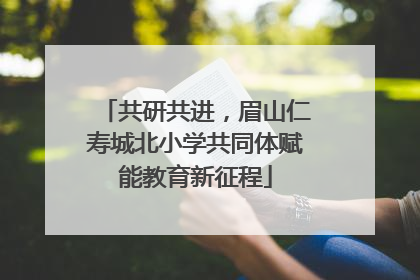 共研共进，眉山仁寿城北小学共同体赋能教育新征程